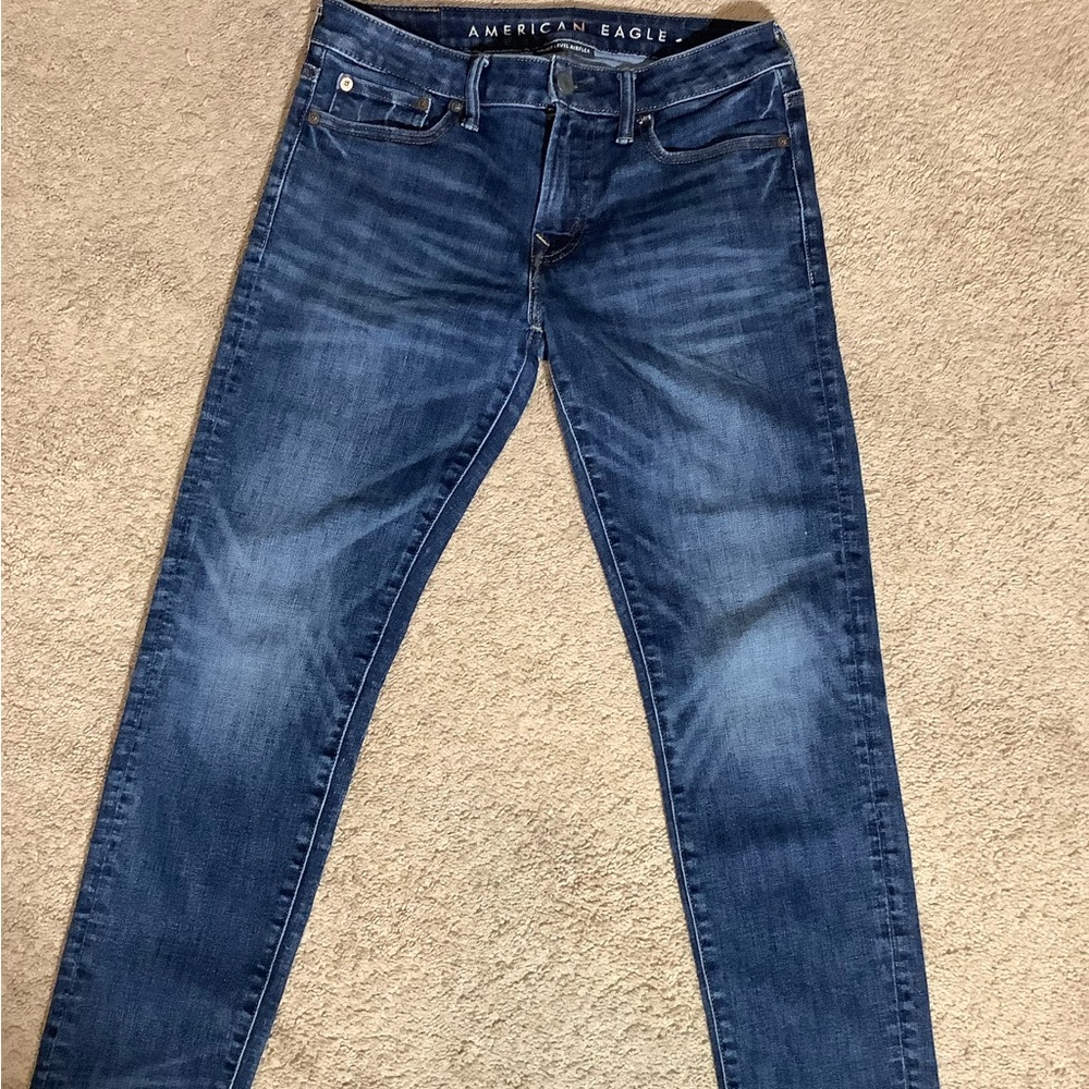 American Eagle Jeans Mens 30x30 Next Level Airflex Original Straight Dark Wash